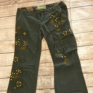 Miss me green cargo pants